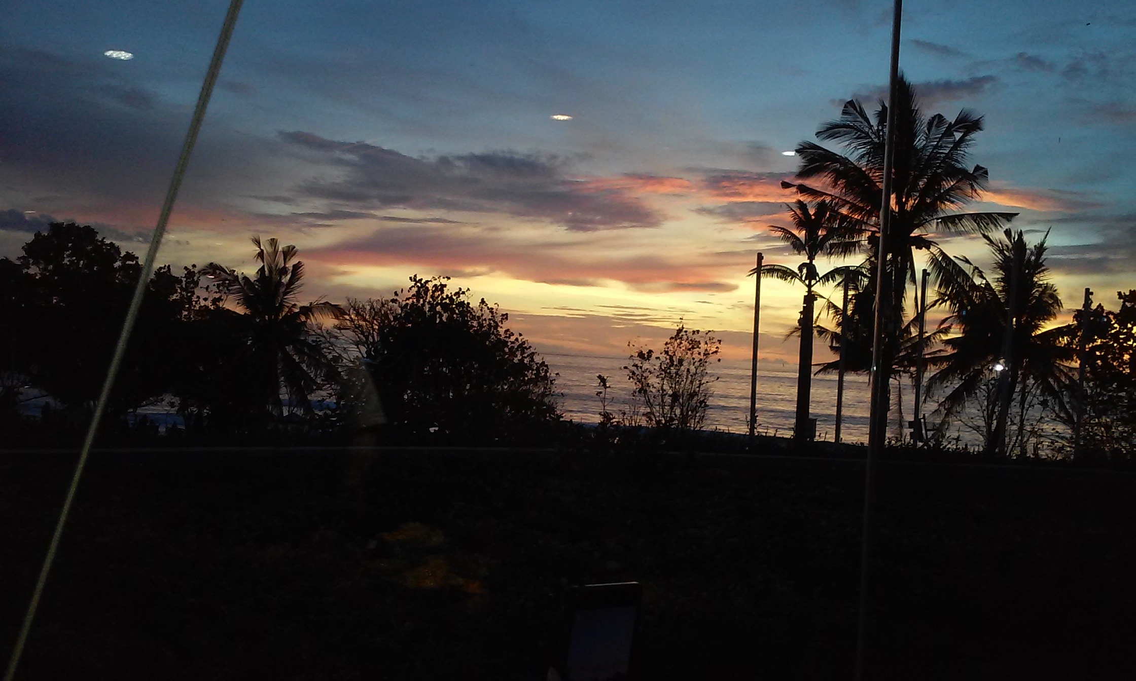 Bali's End. Sunset view of Bali.