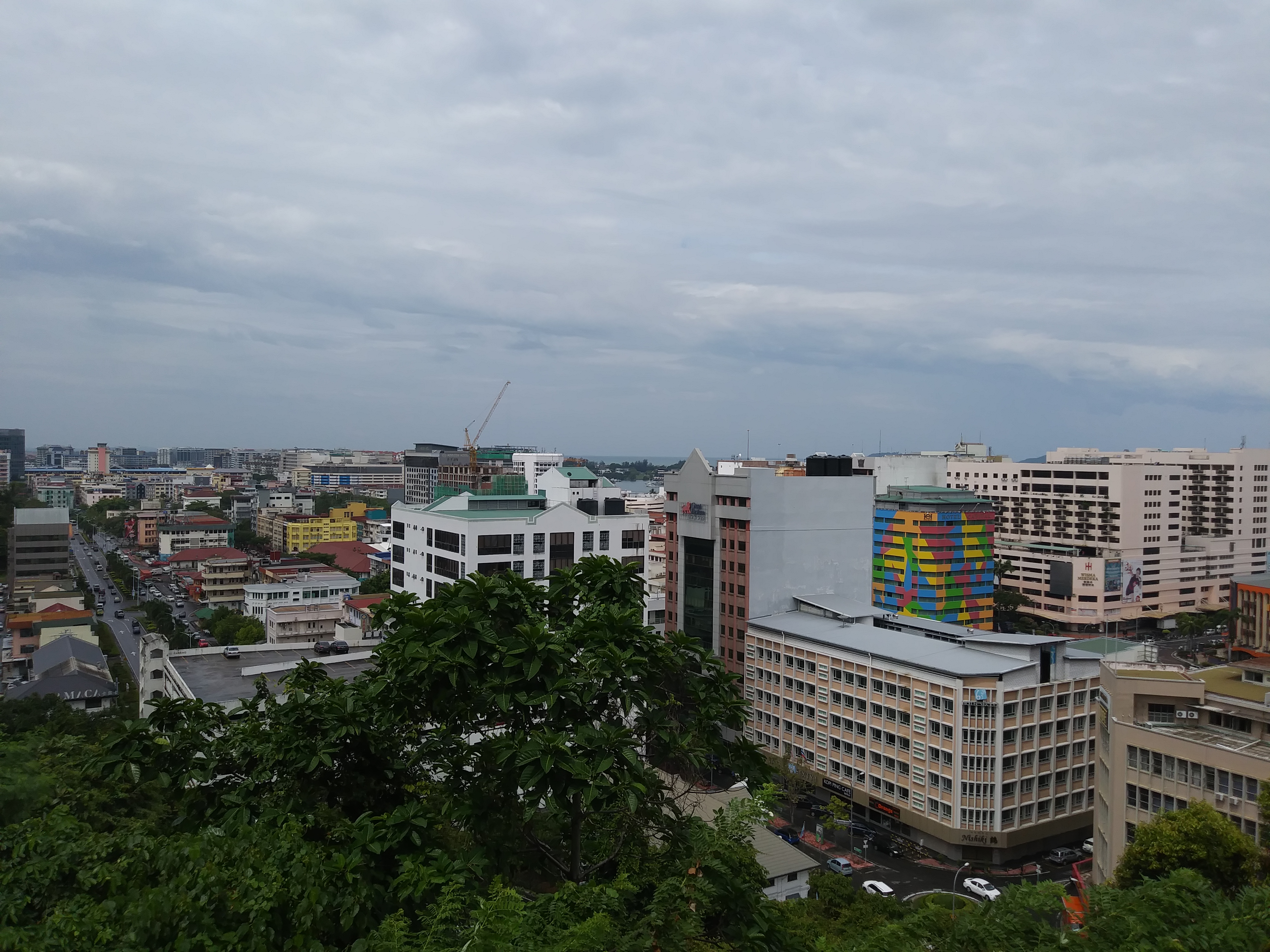 Awakening To Kota Kinabalu. City view of Kota Kinabalu