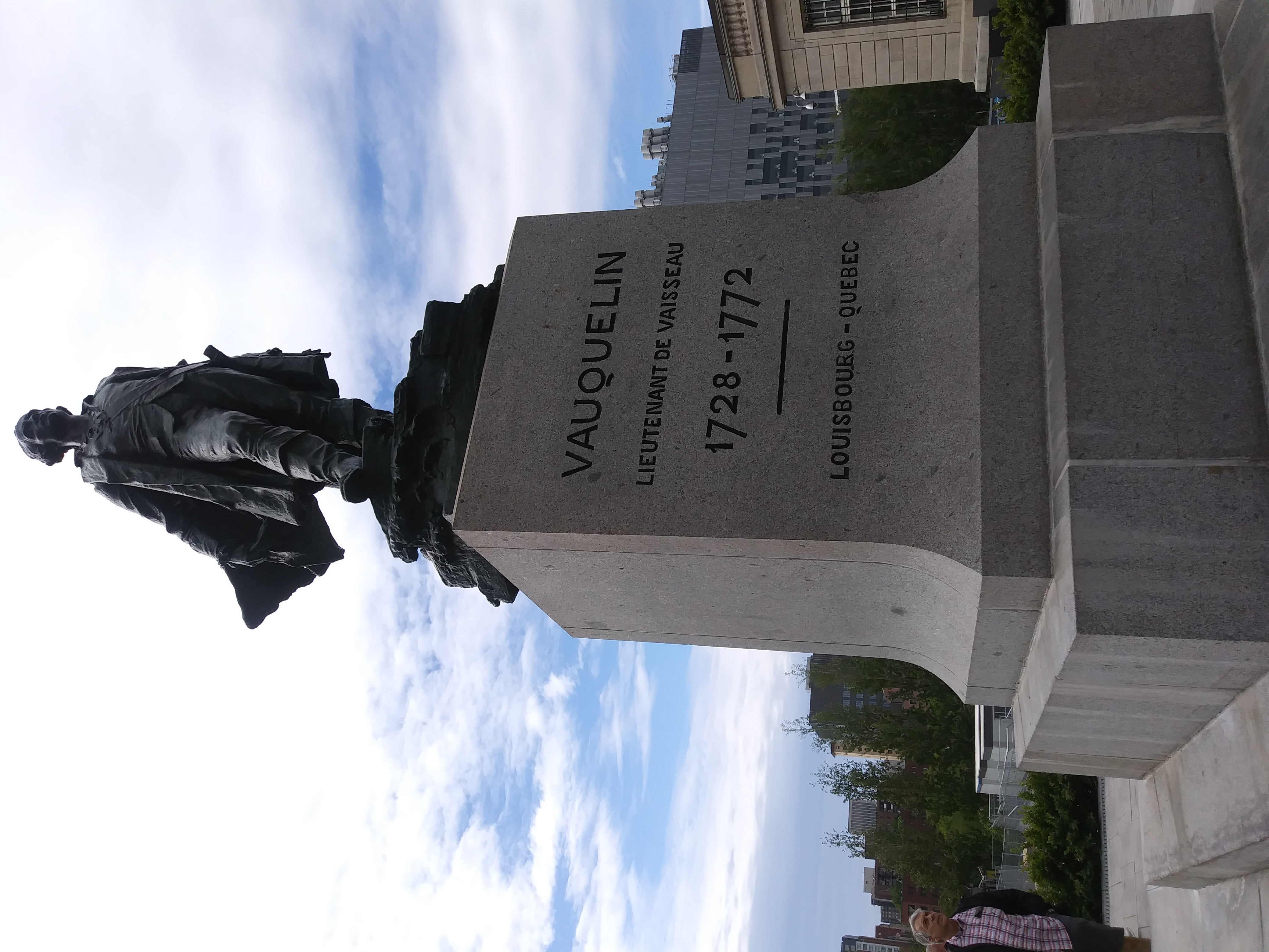 We The North. Statue at Place Vauquelin in Montreal.